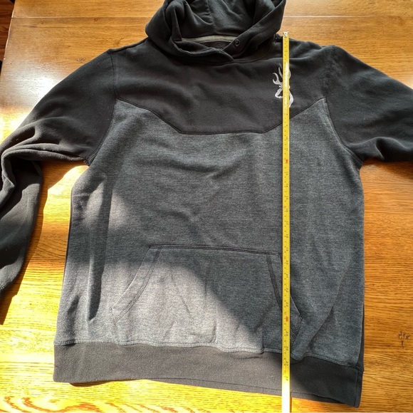 ⭐️ Browning Cohos Sweatshirt Hoodie Black Gray Size XL - Picture 10 of 12